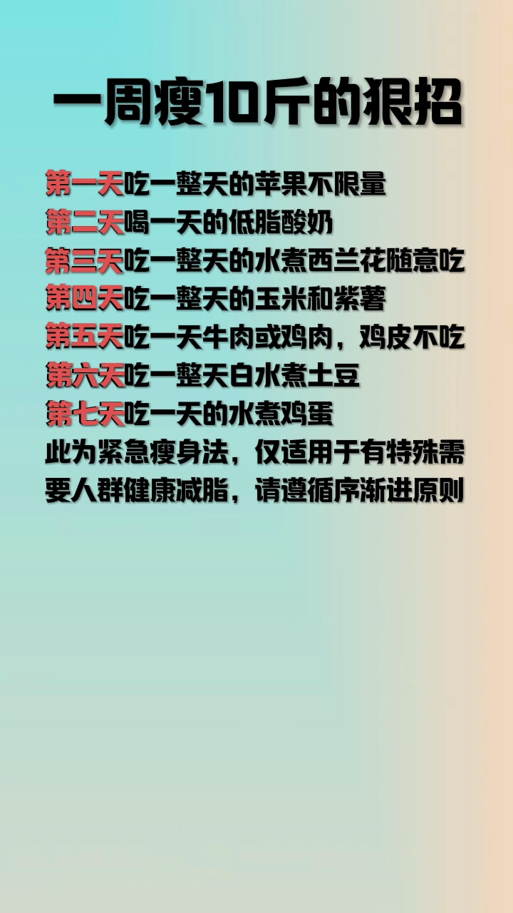 最有效的減肥方法